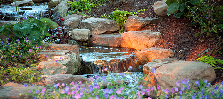 Pond-free Waterfall