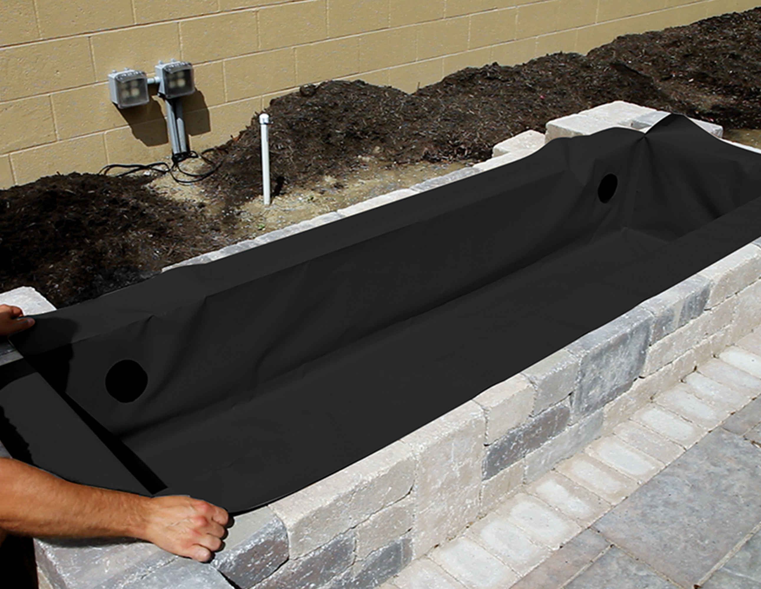 4' Flexible Hardscape Basin - Black