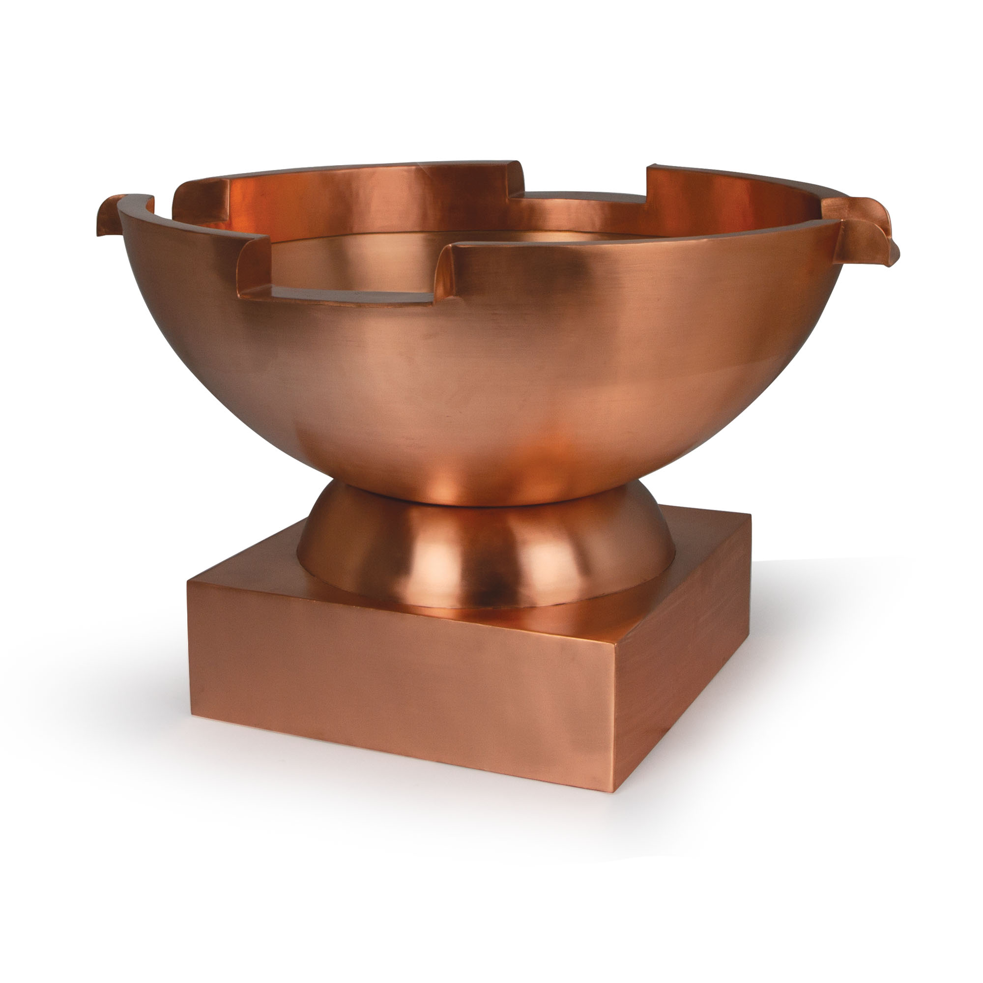 26" Copper Bowl w/ (4) 6" Spillways