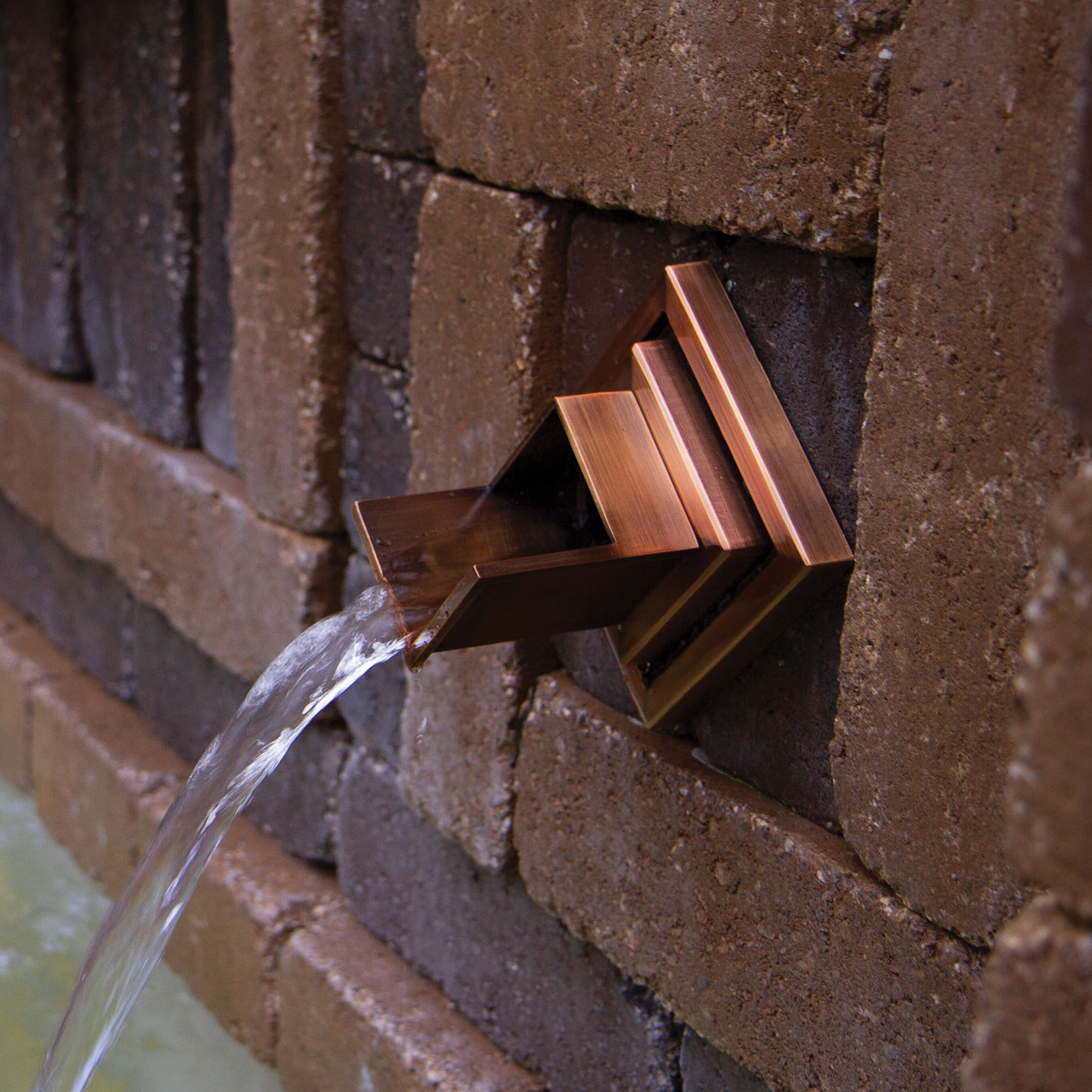 Copper Finish Verona Wall Spout