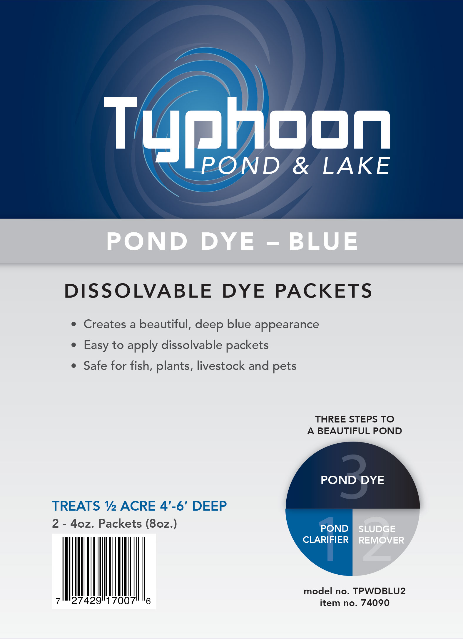 Pond Dye - 2 Pack - Blue